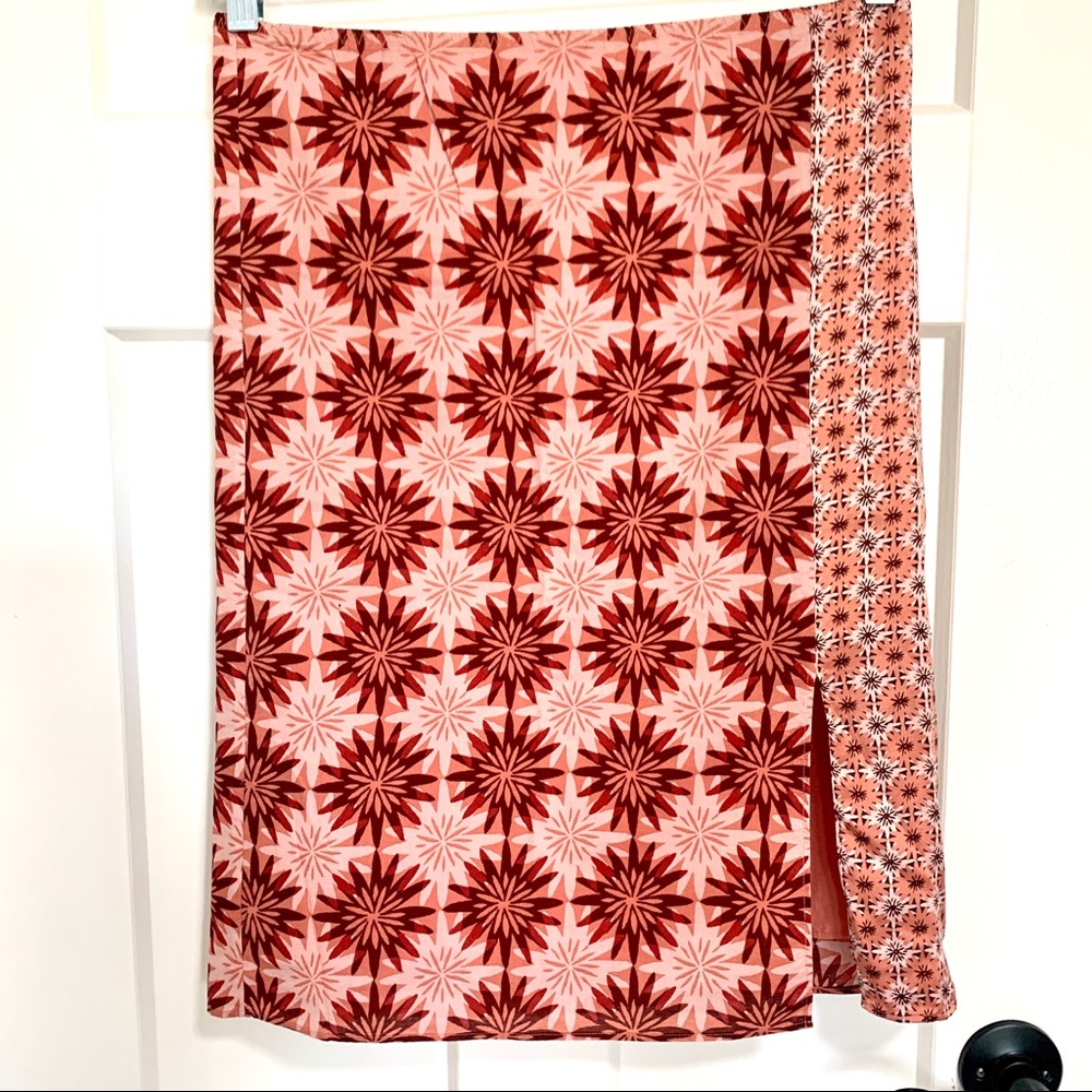 Banana Republic boho cotton silk pencil skirt sz 0